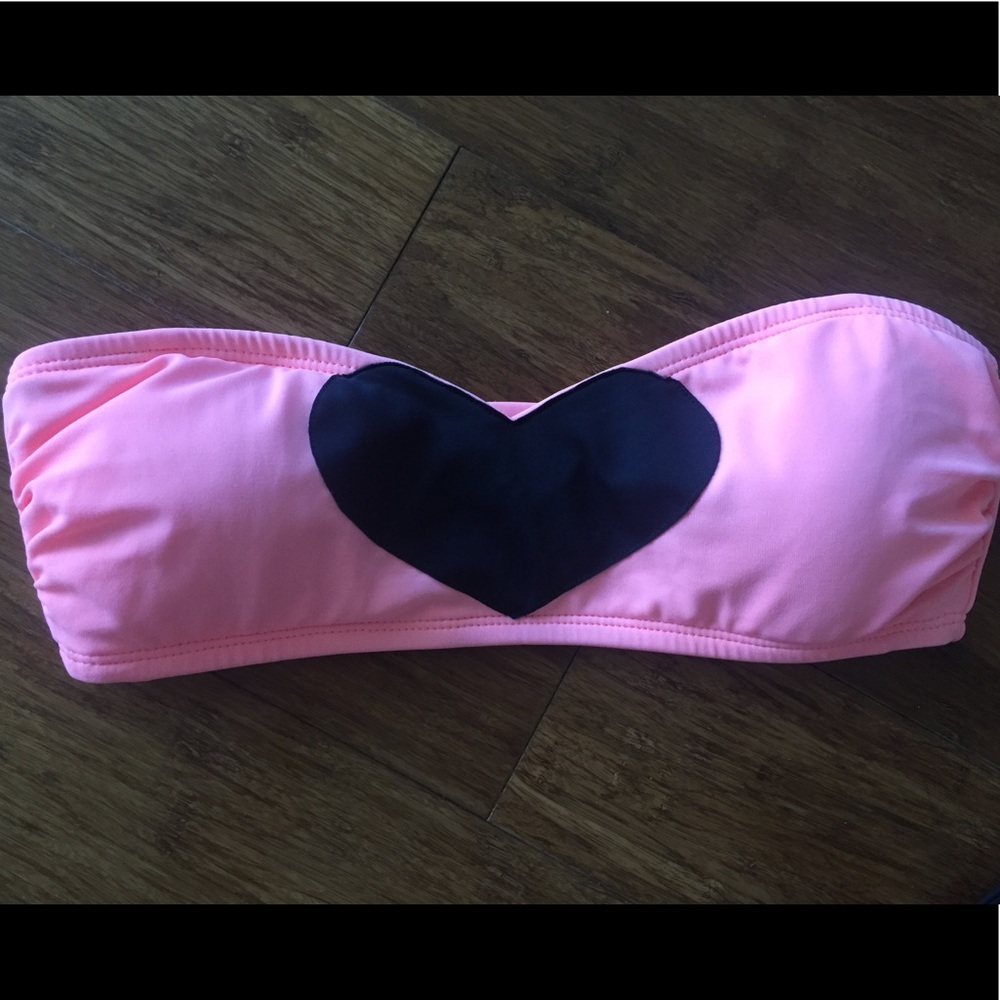 LA Hearts strapless bikini top